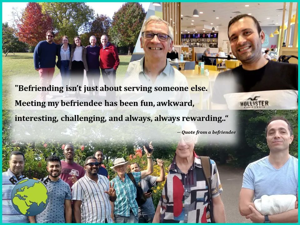 'Befriending isn’t just about serving someone else...' —Quote from a befriender #RefugeesWelcome #volunteering #restore @BirmCTogether @BirmCityofSanctuary @CTBI @CityofSanctuary @RefugeesTogether @BVSC @LoveBrum @RMC @StChadsSanctuary @HoECF @BarrowCadbury @BirCH