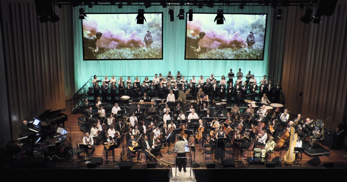 Christopher Latham says his latest production in the Flowers of Peace series, 'Prisoners of War Requiem', is his most beautiful and optimistic work, despite its subject. It will be performed at <a href="/ANUllewellyn/">Llewellyn Hall</a> this Saturday ow.ly/24KI50LkVoC
