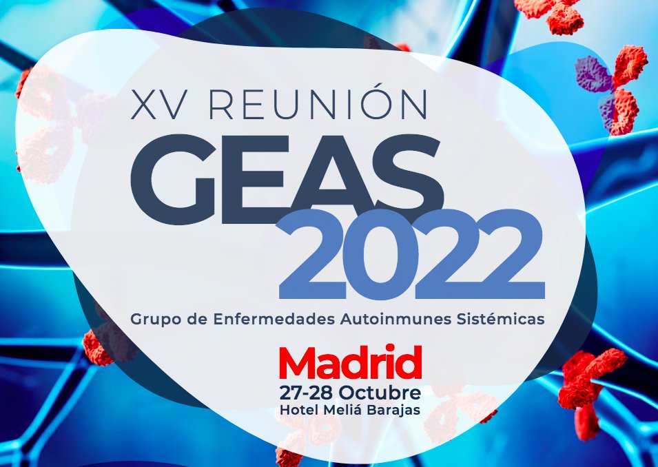 Sociedad Española de Medicina Interna (SEMI) (@sociedad_semi) on Twitter photo 📢#15GEAS🔴 Mañana dará comienzo en #Madrid la XV Reunión de <a href="/GtGeasSEMI/">GT GEAS-SEMI</a> en #Madrid. Con:
➡️Taller de #EcoClínica en EAS y Capilaroscopia
➡️Mañana del #residente
➡️10 mesas con #ponencias y #debates
🔗Programa e info: geas-semi2022.com
#SEMITuit #MedicinaInterna 📢#15GEAS🔴 Mañana dará comienzo en #Madrid la XV Reunión de <a href="/GtGeasSEMI/">GT GEAS-SEMI</a> en #Madrid. Con:
➡️Taller de #EcoClínica en EAS y Capilaroscopia
➡️Mañana del #residente
➡️10 mesas con #ponencias y #debates
🔗Programa e info: geas-semi2022.com
#SEMITuit #MedicinaInterna