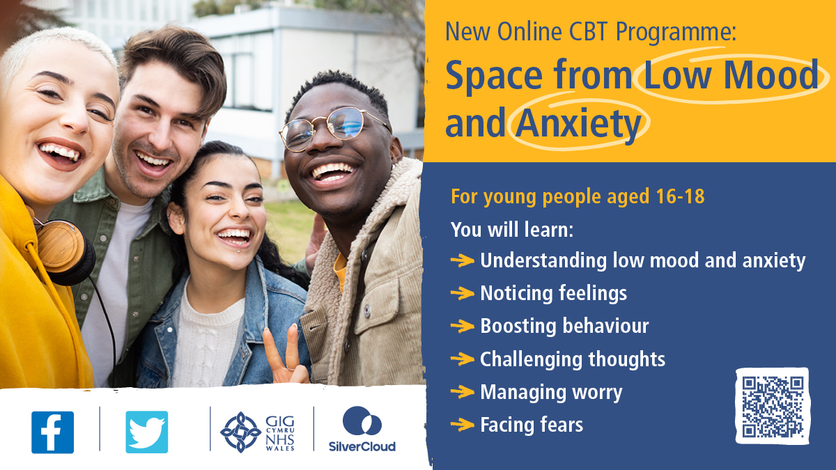 Many young people struggle with their mental health and wellbeing. If you’re aged 16-18, online cognitive behavioural therapy can help you understand what’s going on and learn new skills to help you cope. 🔗 nhswales.silvercloudhealth.com/signup/ <a href="/SilvercloudW/">SilverCloud in Wales</a>