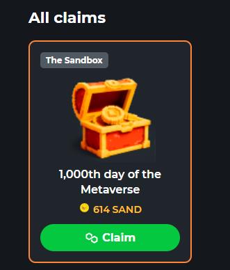 Got nearly 1k Sand from my 3 accounts.
So what NFT should I buy today?
#SandboxAlphaS3Giveaway #NFTs
