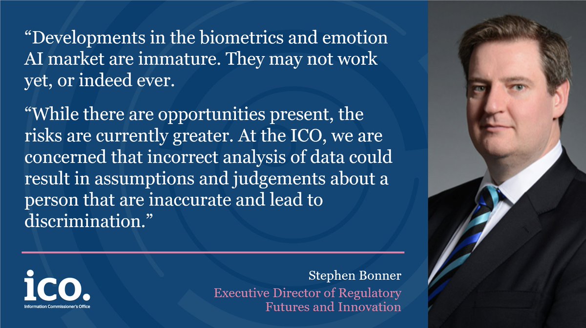 ICOnews's tweet photo. NEW: We’ve found immature biometric technologies, such as emotion analysis technologies, could be discriminating against people: https://t.co/baQ9K8Gmos

Learn more 🧵⤵ https://t.co/g7V7seb9CC