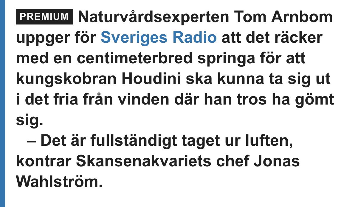 När experterna är oeniga men en av dem har ett intresse av att Skansen håller öppet. 🤔