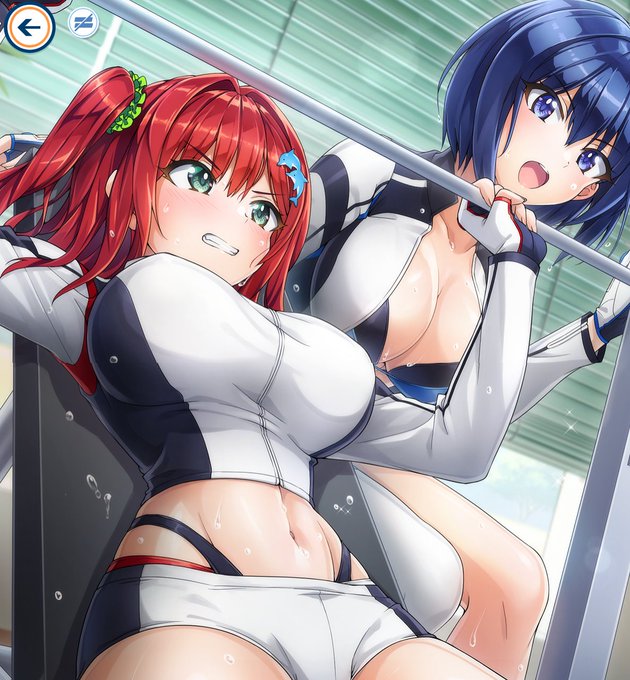 メダル溜まったからどえっちメモリーと交換した。こんな食い込む水着の上からホットパンツみたいなの履いて汗だく特訓したら凄いことになりそう。この水着と この写真のセットでオークションに出したらキリシマの財政難は解決する 