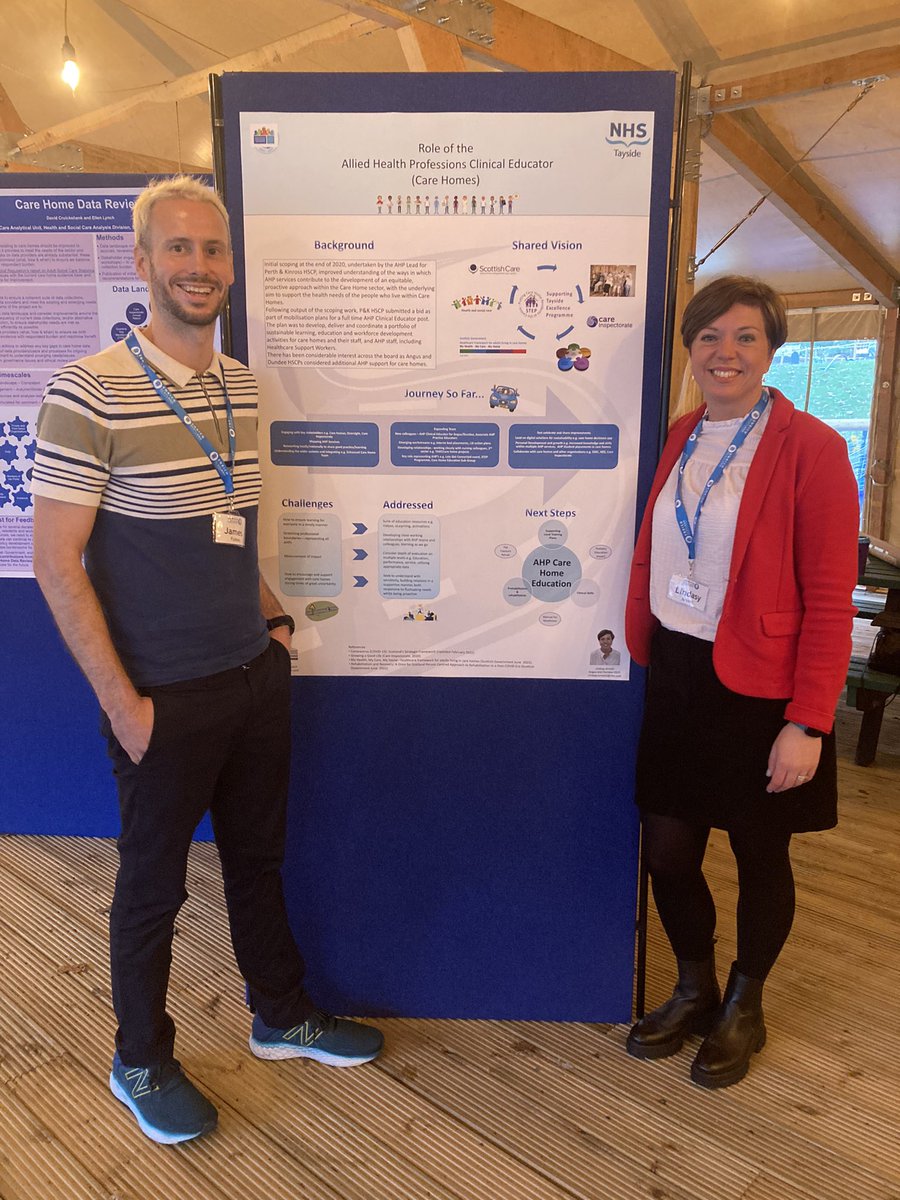 The poster is back on tour at the <a href="/EnrichScotland/">ENRICH Scotland</a> conference today! Today we’ll hear about why research in care homes is everyone’s business. <a href="/NHSTayside/">NHS Tayside</a> <a href="/nic_ahp/">Nic Richardson</a> @FeeReid_1ahped <a href="/Lesmitch88/">Lesley Mitchell</a> <a href="/createdesign21/">nicola shirkey</a> <a href="/ahpnhst/">ahpnhst</a>