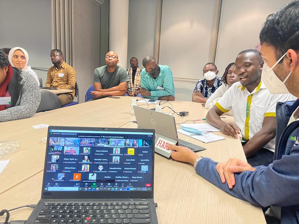 AICjanelia's tweet photo. #ImagingAfrica attendees were able to connect with #BINA2022CC participants in a special community building session bringing together @ImagingAfrica, @afribioimaging, and @BioimagingNA! https://t.co/be5WhUubDx