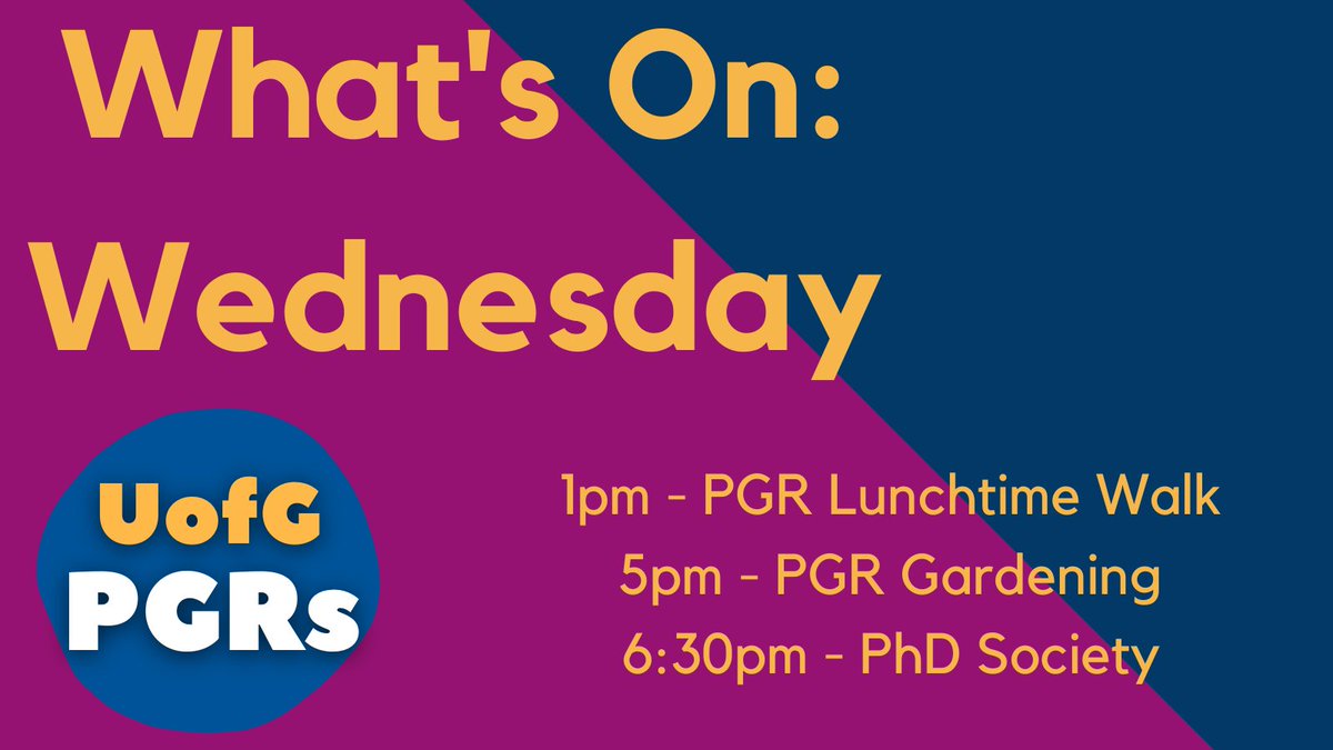 It's Wednesday 🥳 This means we have a whole host of fun things lined up as well as #ThisPhdLife today 🎉 Come join us for a walk, gardening and a drink in between the conference ✨️ ✨️Can't wait to see you all today ✨️