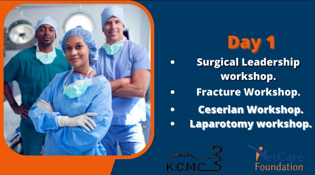 Kudu_ze_Kudu's tweet photo. Day 1️⃣ of #NSC2022:
What's happening TODAY?
👩🏽⚕️Surgical Leadership Workshop👨🏽⚕️
🦴Fracture Workshop🦴
🤰🏽Cesarean Workshop🤰🏽
🩺Laparotomy Workshop🩺
#KCMC #NetCareFoundation #Surgery https://t.co/4gibvygNjE