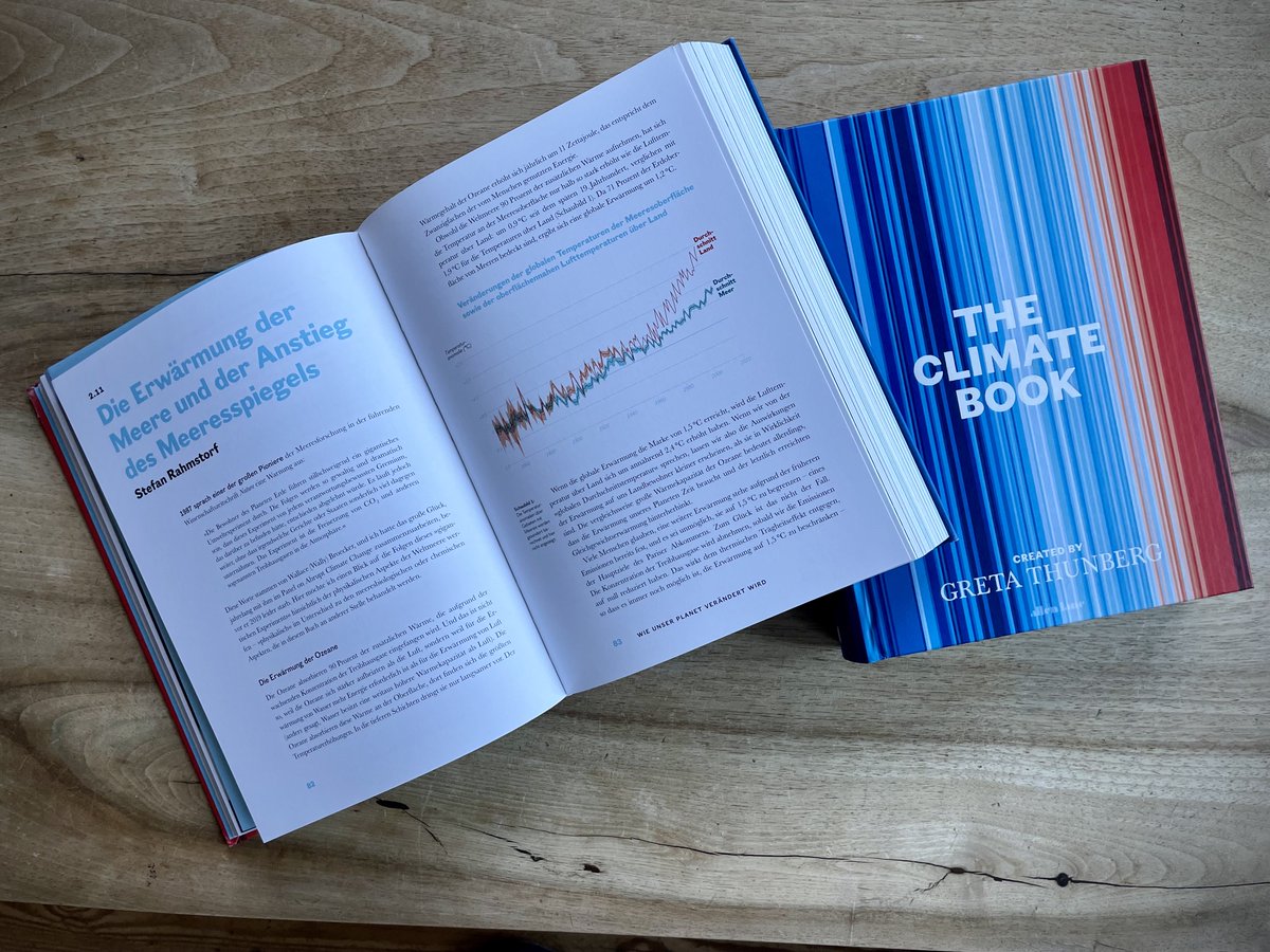 Noch 1x schlafen! Morgen erscheint Das Klimabuch von @GretaThunberg auf deutsch & englisch. Zahlreiche Experten erläutern leicht verständlich für alle den #Klimawandel, wie er unser Leben verändert, warum die Politik ihn nicht längst gestoppt hat und was wir jetzt tun können.