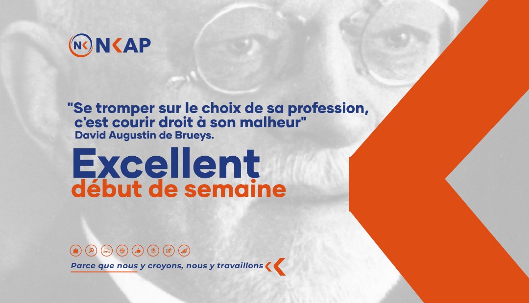 nkapsarl's tweet photo. "Se tromper sur le choix de sa profession, c'est courir droit à son malheur" 
David Augustin de Brueys.

Excellent début de semaine😍
---------
🤳 https://t.co/IcwDP5h0P4
📩 Info@nkap.fr
🌐 https://t.co/F64lhIgJCS
   -------
#formations #études #école #Nkap
#MarketingDigital https://t.co/h5TqUSZK3c
