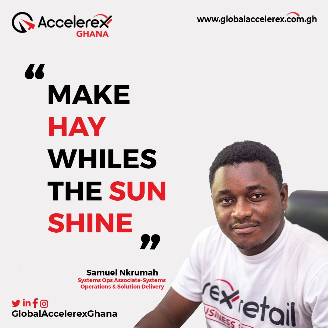 AccelerexGhana's tweet photo. Accelerex Ghana Team motivation @NtiCreativity
Have a productive week.
#AccelerexGh #Rexretail #Rexpay #MondayMotivation https://t.co/nEtHIscaOc
