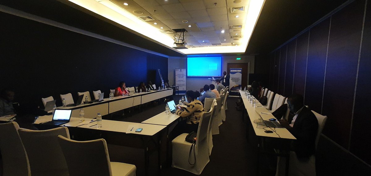 laisdar's tweet photo. #happeningnow @parkinn 24 Oct. 22:A Dissemination Research Workshop: A key theme is Longitudinal datasets hub for predicting and monitoring Covid-19 evolution in the community and mitigation measures outcomes in Rwanda. @RBCRwanda, @ScienceTechRw , @UCmhs, @Uni_Rwanda, @IDRC_CRDI https://t.co/P2FgQVxxBb