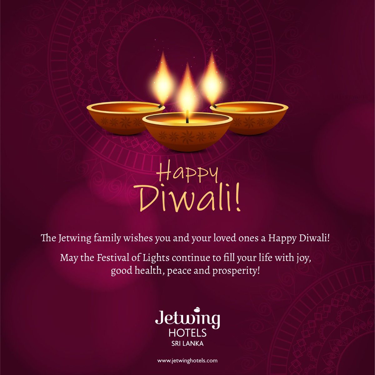 Wishing you and your loved ones a Happy Diwali.

#Diwali #Jetwinghotels