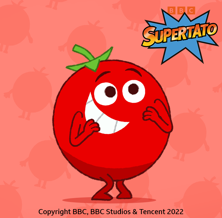 For any folk with young kids, say hello to my latest role! He’s so cute I can’t even. Catch me as Tomato in #Supertato on @CBeebiesHQ and @BBCiPlayer now
