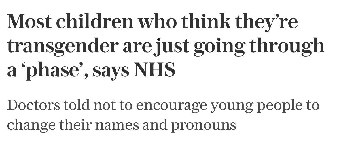 The LGBTQ+ community have heard this before. The "it's a phase" rhetoric was one of the main arguments used for creating and keeping Section 28.