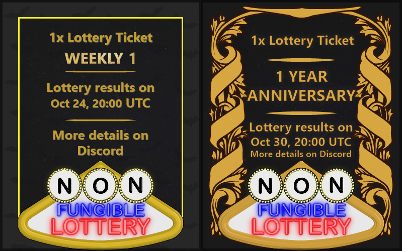TheKleroterion's tweet photo. HAPPY BIRTHDAY TO US!!

1 Year of Non Fungible Lotteries and we are celebrating that! Make sure to join our Anniversary Lottery this week.

!!Double Earth Chip Rewards this week!!!

More info + ticketsale 
➡️https://t.co/bNWtUeTH58

#WAX #NFT #NFTCommunity 
@WAX_io @neftyblocks https://t.co/0sVuQ7cld6