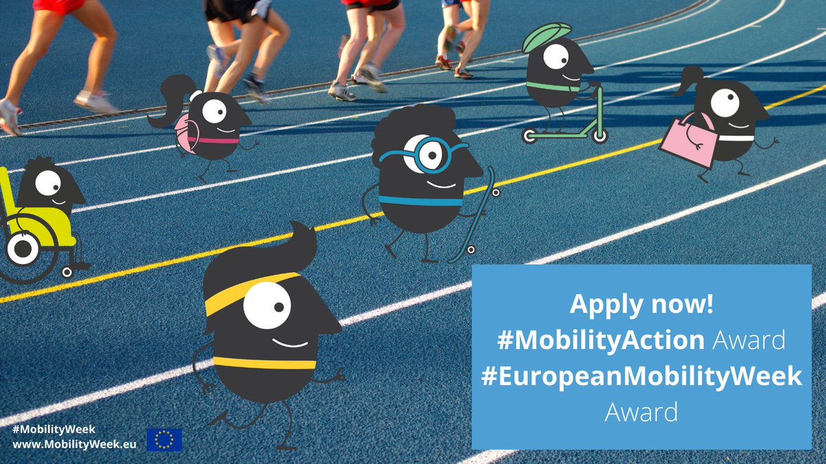 Applications for the #EuropeanMobilityWeek & #MobilityAction awards are still open 🤗

We are excited to see all of the initiatives 🚥🚸♻  that you've organised during #MobilityWeek and throughout the year.

🆒 Interested in applying? Learn more 👉  bit.ly/3Tvvlu2