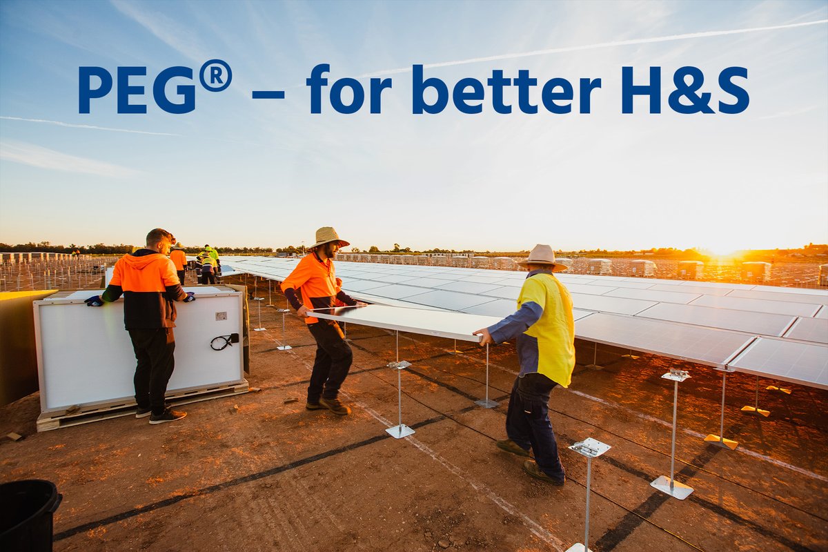 JurchenTech's tweet image. PEG® is simple.
1.) The weight of the PEG® parts is less than 3 kg (6.6 lbs).
2.) The maximum PEG® height is 1m (3´4&quot;). Allowing simple, fast and save installations done on ground level.
Read more: bit.ly/3Sw1jVN
Picture by @MeralliSolar  
#solar #peg #solarmounting