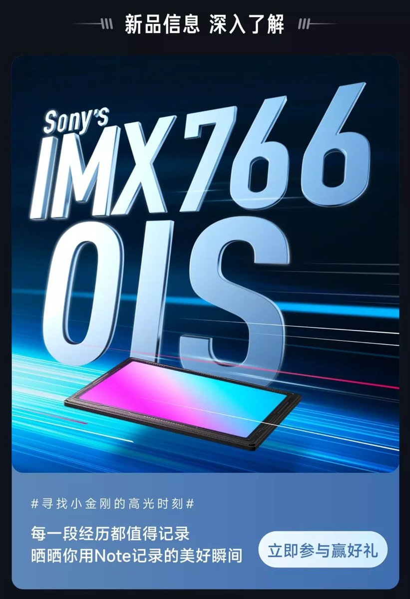 NyaneshwarJ's tweet photo. Redmi Note 12 Pro comes with 50MP Sony IMX766 Sensor, Optical Image Stabilization (OIS).
1/1.56" Sensor Size
2μm Pixel Size
Redmi 12 Series to be the Biggest Upgrade in Note History.
#newlisting #newlunch #RedmiNote12Pro #RedmiNote12ProPlus #redmi #RedmiNote12series https://t.co/eGVbWS6o49