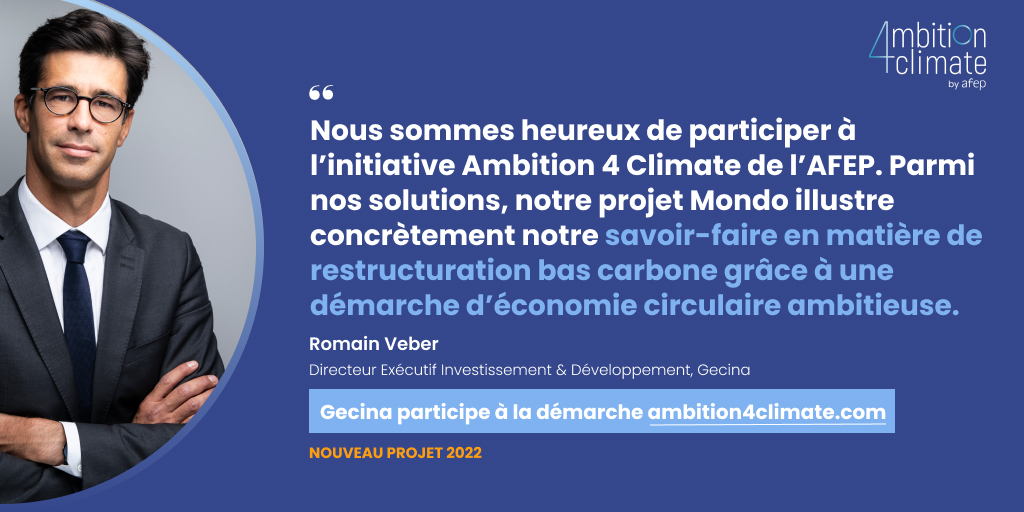 Nous sommes fiers de participer, à travers des projets ambitieux, à #Ambition4Climate portée par l'<a href="/Afep_/">Afep</a>,  qui est la parfaite illustration de la mobilisation des entreprises pour réduire leurs émissions carbone tout au long de leurs chaînes de valeur.