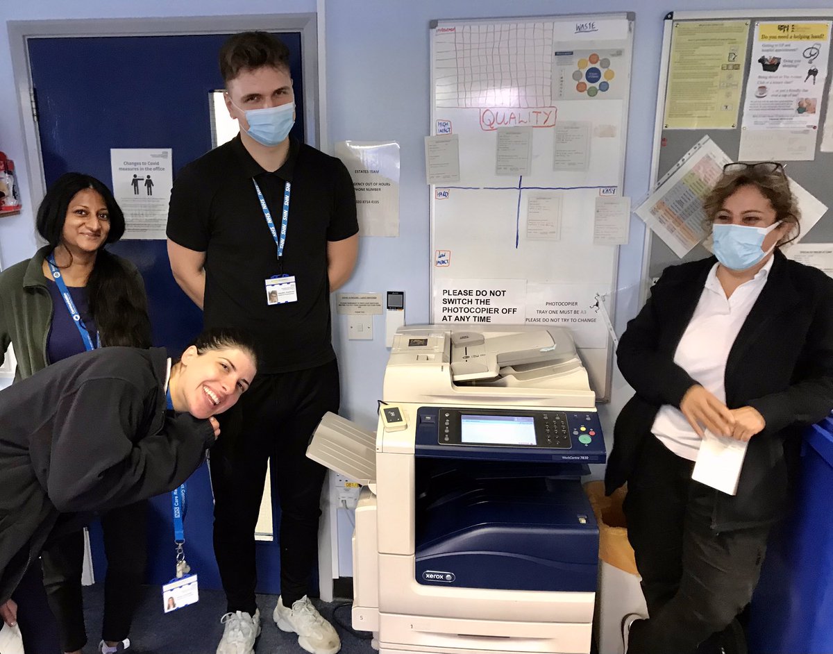 CnrtHrch's tweet photo. First Quality Improvement huddle. Lots of high impact and easy to implement ideas with team ownership! @KHFTQI @HRCH_NHS #yellowbeltgraduate #improvingtogether #Lean https://t.co/qUbaN3RKjj