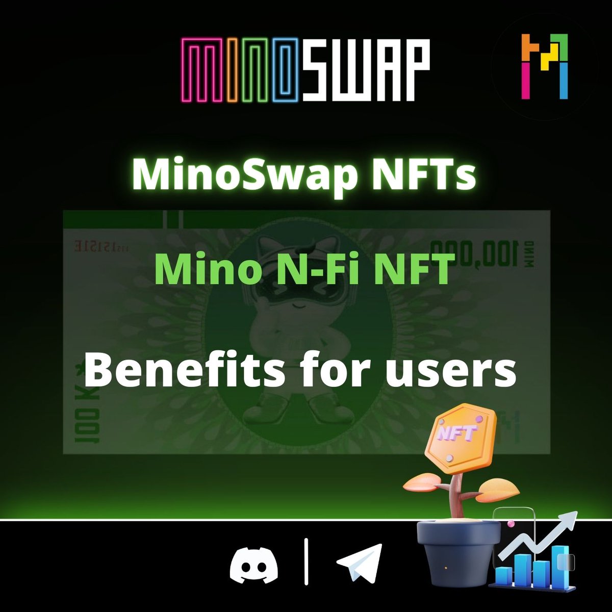 Minoswap NFTs : 
MinoSwap’s NFT is equally collectible but it’s the N-Fi version of it is what makes it special.
Mino N-Fi NFT #BenefitsForUsers #minoswap

Please visit us at minoswap.finance .

#Minoswap #MinoDefi #NAggregator #NFI #$Mino #MinoDefi #NAggregator