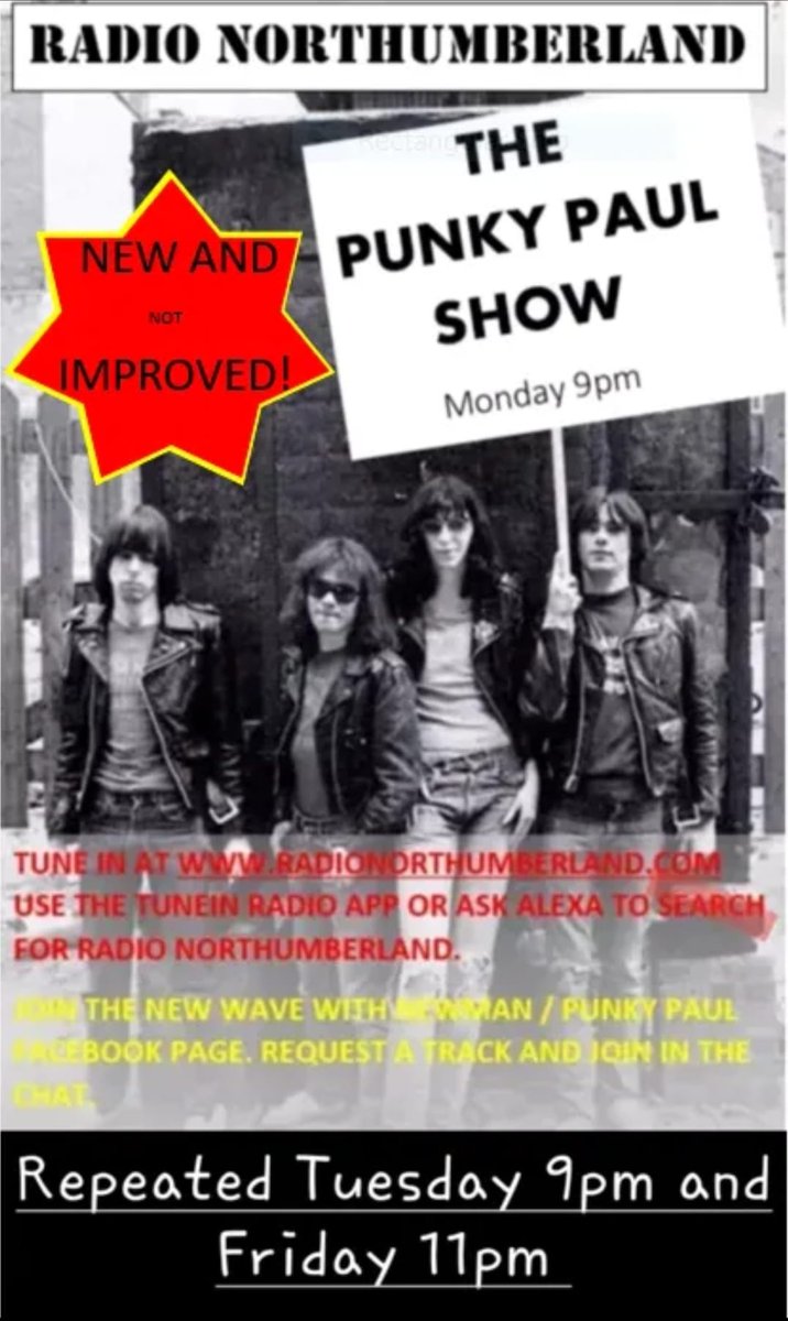 kick_doors's tweet photo. Thanks #PunkyPaulStorey show @RNorthumberland for including in todays show new music from @rtzedofficial (@stevegrantley) Tune in from 9pm #stifflittlefingers #drummer #RTZed #ZedNation #newalbum https://t.co/vz7dLi4fbb