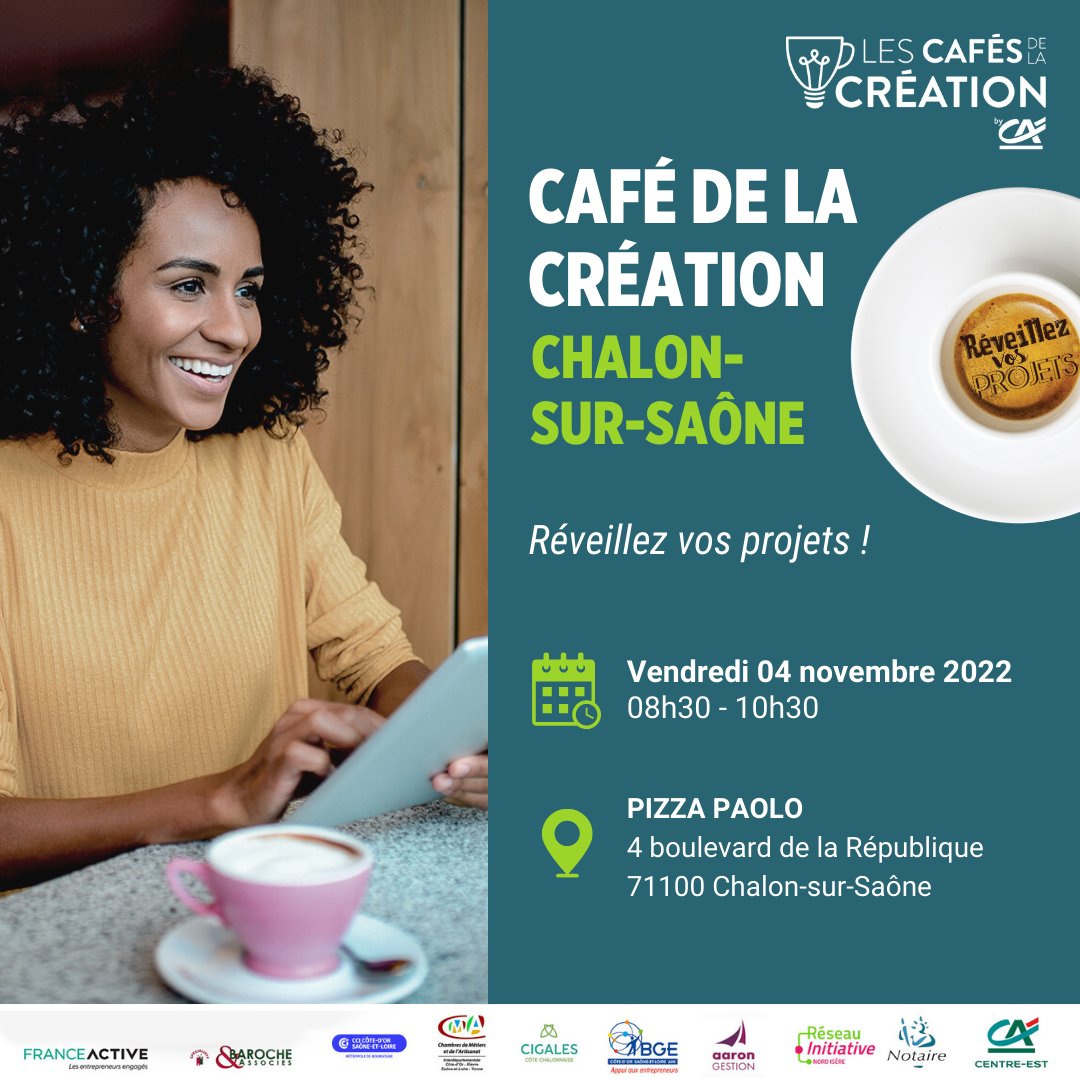 💡 #CafésdelaCréation l Vous avez un projet de création ou de reprise d'entreprise ? Les ficelles de l'entreprenariat demeurent un mystère pour vous ? Venez à la rencontre d'experts 🚀 !
🗓️ 04 novembre de 08h30 à 10h30
📍 Chalon-sur-Saône
Inscriptions 👉 propulsebyca.fr/evenements/caf…