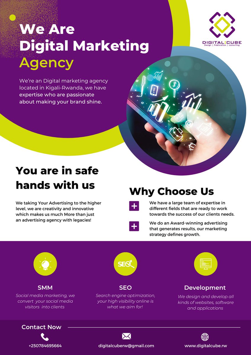 DigitalcubeR's tweet photo. We are Digital marketing Agency. #digitalcuberw #digital_cube_rw #digital_marketing #Agency_in_Rwanda https://t.co/mOJyO2tgcE