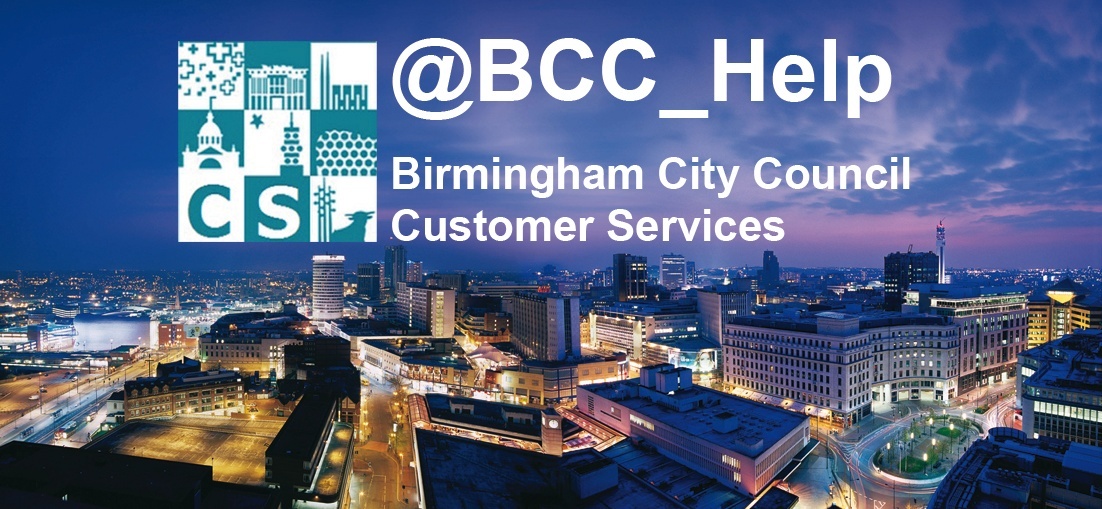 Birmingham City Council’s Customer Services are on Twitter @BCC_Help to help you with service enquiries. You can also report service issues via the website here orlo.uk/SCUbm