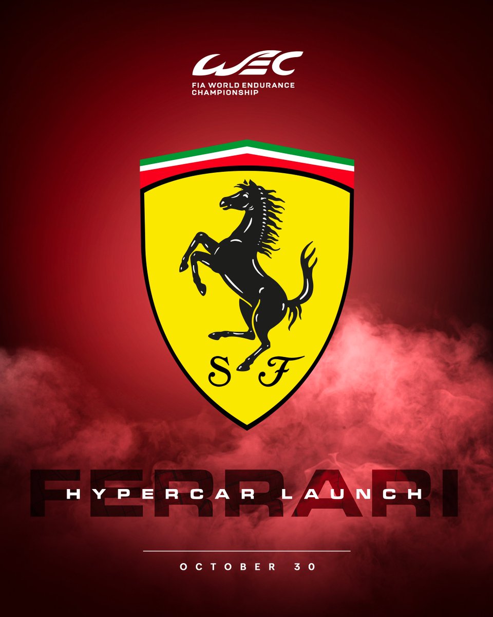 This Sunday. Who’s excited? The long-awaited moment: the unveiling of Ferrari’s Hypercar livery for the 2023 FIA World Endurance Championship will be happening this week. #WEC @Ferrari @FerrariRaces