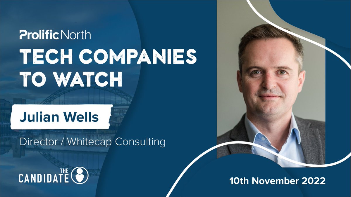 Our third speaker is here! 

We can't wait to hear from Julian Wells, Director of <a href="/WhitecapConsult/">Whitecap Consulting</a>. We'll be celebrating some of the North's brightest tech start-ups!

Join us on November 10th and secure your free place here:
ow.ly/Nq1M50LfErl