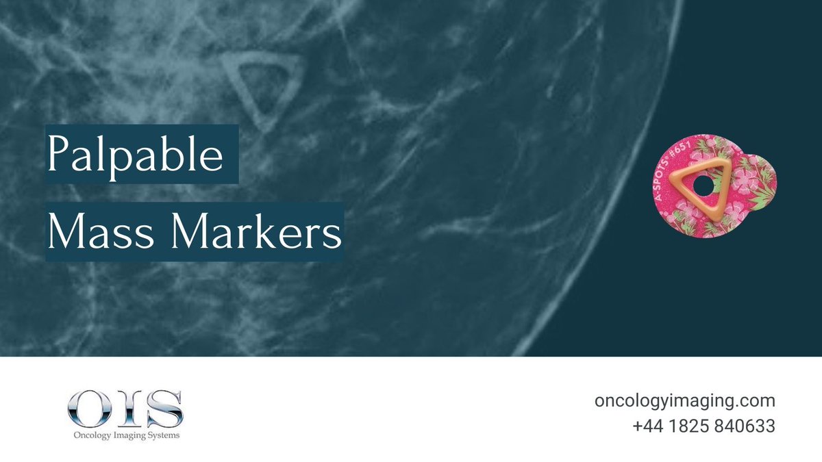 Continuing our feature on The Beekley Skin Marking System for Mammography, today we're looking at the triangle marker - used to symbolise a palpable mass.

How does a palpable mass marker remove doubt?
Find out here: bit.ly/3Lo7OrF