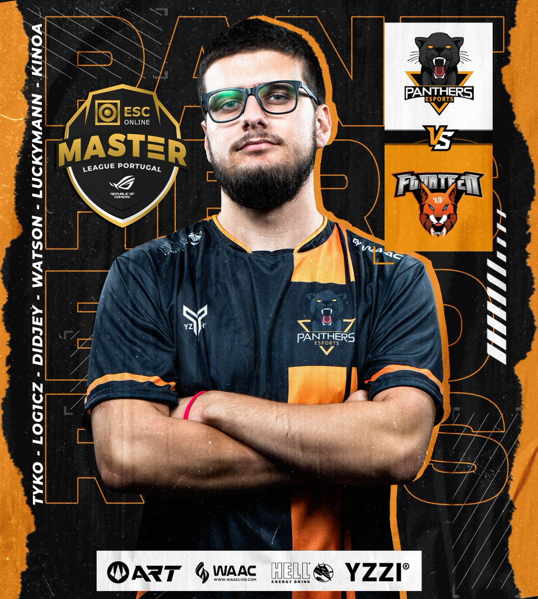 Dentro de algumas horas a nossa equipa vai disputar o Shoot-Out da <a href="/MasterLeaguePT/">ESC Online Master League Portugal</a> Season X 

🆚<a href="/fourteenesports/">Pedro Lopes</a>
🗓️24/10/22
⏰17:00H
📺<a href="/rtparena/">RTP Arena</a> | twitch.tv/rtparenacsgo

<a href="/LogiczCS/">Log1cz</a> | <a href="/didjeycs/">Miguel Rodrigues</a> | @LucKyMaNNzZz | <a href="/WatsonJoao/">João watsoN Freitas</a> | <a href="/tyko_cs/">Luís Cunha</a> | <a href="/kinoa13_/">Alexandre 'kinoa' Pereira</a>

#GOPANTHERS #thewildsideofgaming