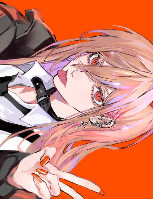 「power (chainsaw man) jacket」Fan Art(Popular)