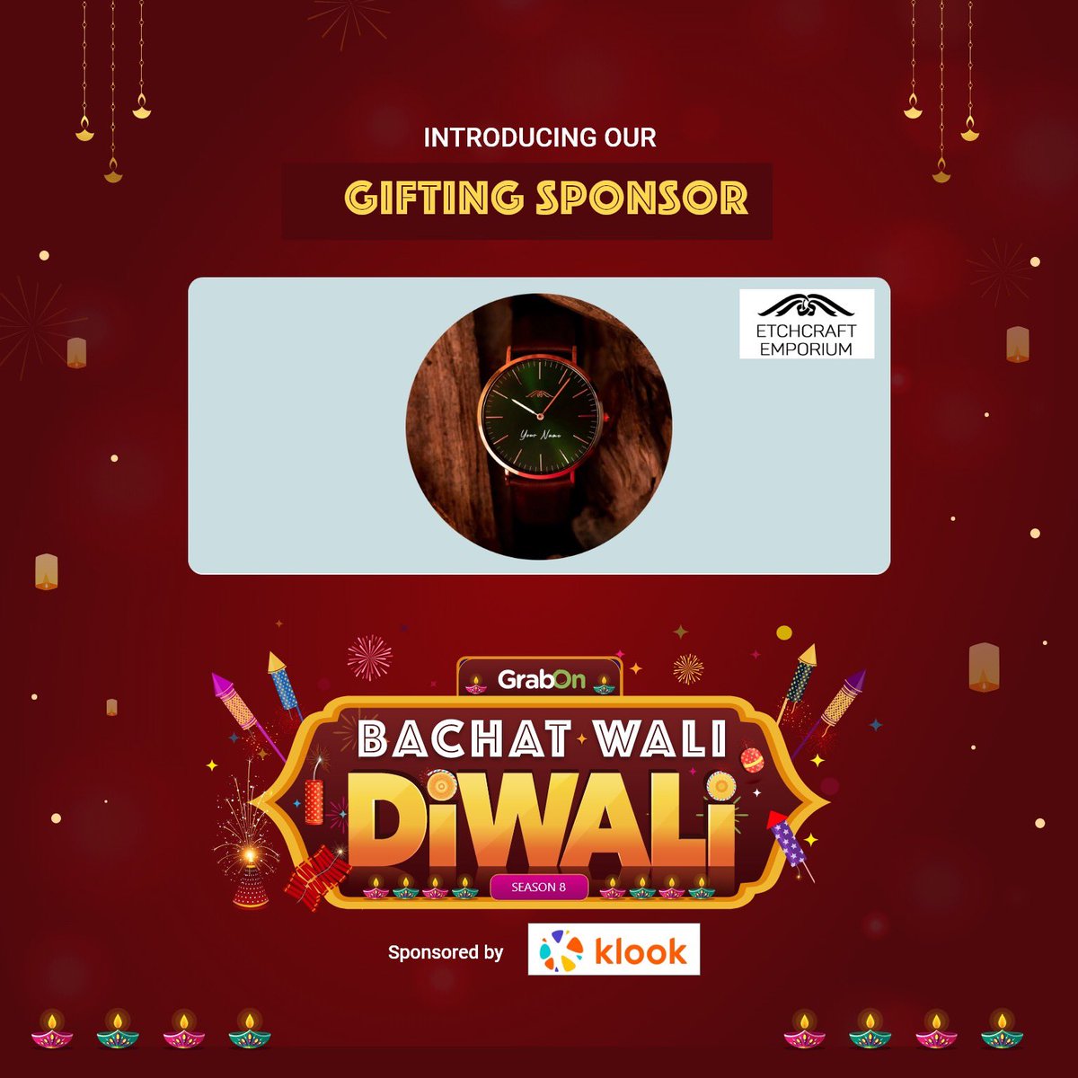 GrabOnIn's tweet photo. Introducing our Gifting Sponsor for #BachatWaliDiwali Season 8. browse @etchcraftemporium.in โs wallets, keychains other personalised accessories.
Play & Earn Rewards : https://t.co/xeEfDv6gIP
#GrabOn #contestsindia #contestsalert #personalisedgifts #personalizedaccessories https://t.co/fickqRHngX