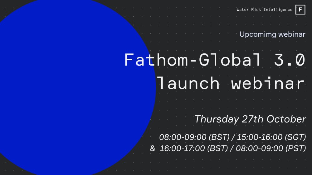 If you haven’t yet, sign up to the launch of Fathom-Global 3.0, happening on Thursday

The Fathom team will present our latest modelling methodologies, why they are unique &amp; how they will change your understanding of flood risk

Register here ➡️fathom.global/insight/fathom…