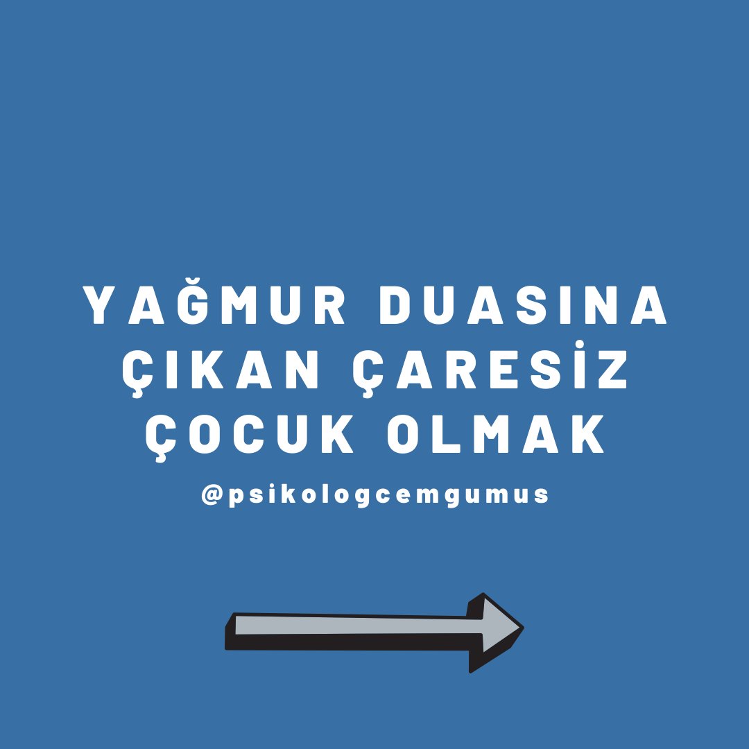 PskCemGumus's tweet photo. YAĞMUR DUASINA ÇIKAN ÇARESİZ ÇOCUK OLMAK https://t.co/hdLS3LENSq