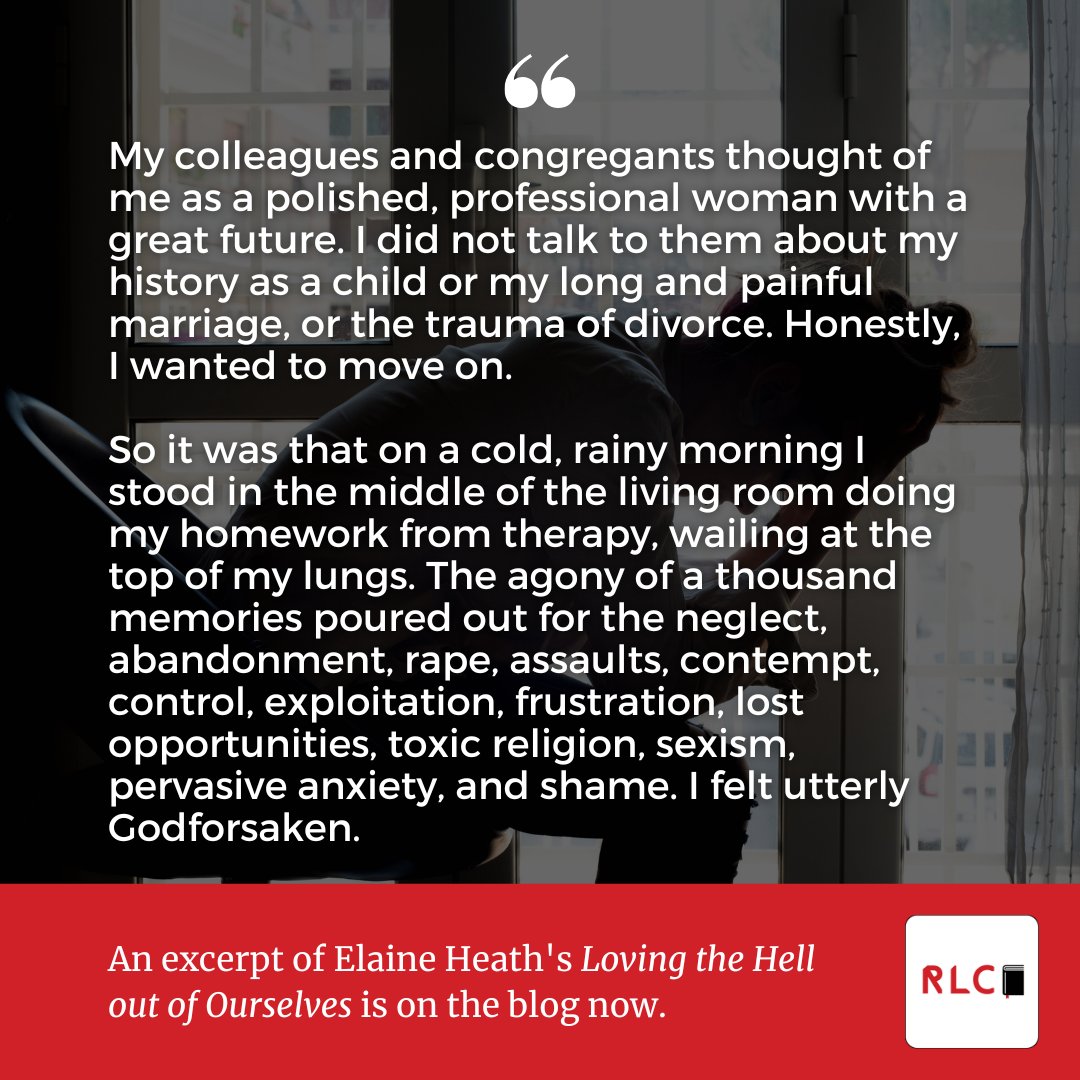 RedLetterXians's tweet photo. Because of the divorce, I had become persona non grata in the evangelical church where I was seeking ordination. Divorce was evil, deserving of eternal damnation, &amp; mostly the woman’s fault

Elaine Heath's "Loving the Hell out of Ourselves" is on the blog: https://t.co/iusMz6NGHe https://t.co/gZSctfxPmH