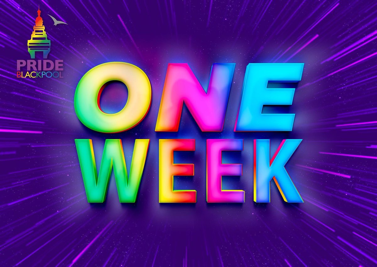 PrideBPL's tweet photo. ONE WEEK until Pride Blackpool Winter pride 2023 TICKETS go on sale and HEADLINER ANNOUNCMENT!
#PrideBlackpool #winterpride #bplyouthpride #bplwinterpride #prideblackpoolwinterpride #gaypride2023 #ukwinterpride https://t.co/6kqnqfnsGc