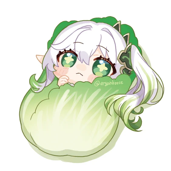 ナヒーダ見るたびにすっごい白菜!って感じる#原神 