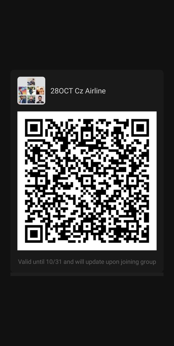 Sayedshobi's tweet photo. Aoa.
Those who are flying on 28th October flight of China Southern Airline, Islamabad to Wuhan, kindly join this group.
Let's fly together. https://t.co/Nxhhq3TmQa