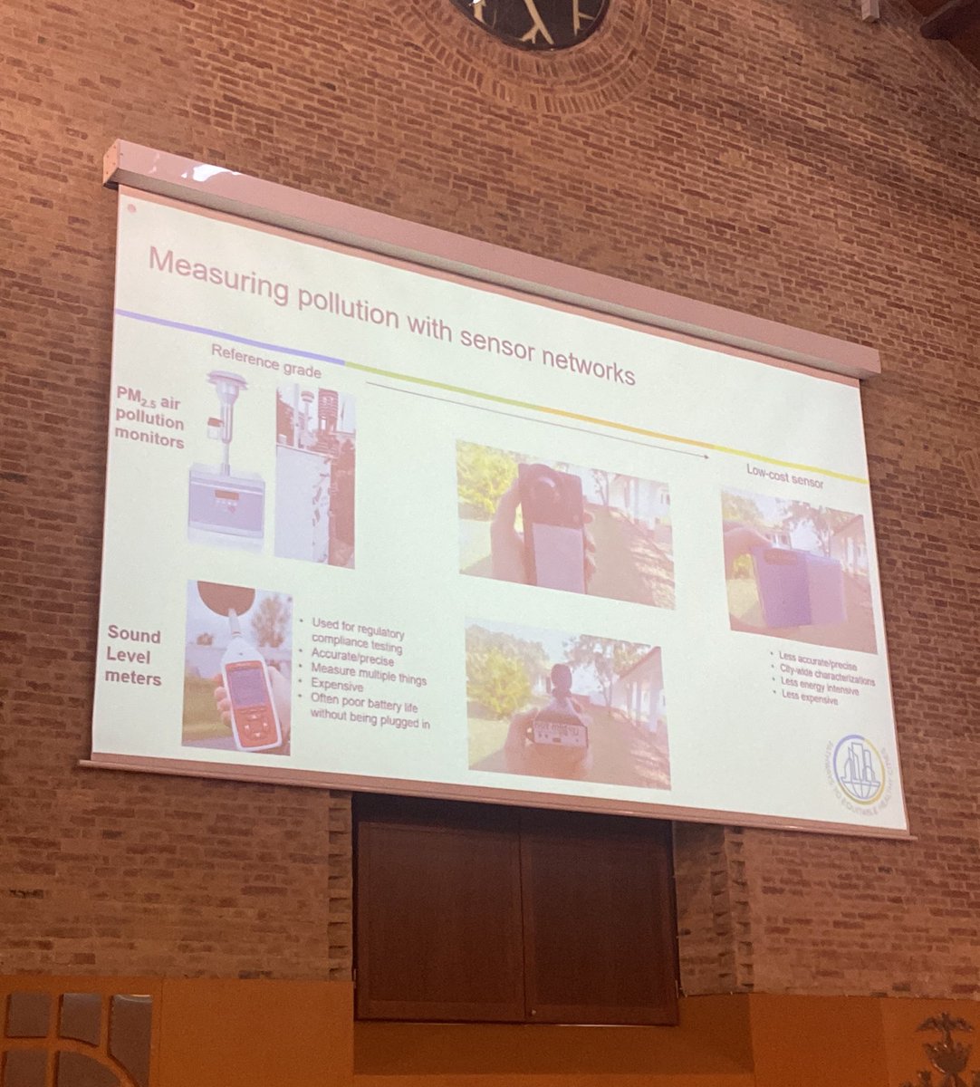 @sierraclark2 presents on the why and how of sensor network operation and data for mapping air and noise pollution, with lessons learned from @Pathways2Equity work in Accra, Ghana #PathwaysICUH #ICUH22