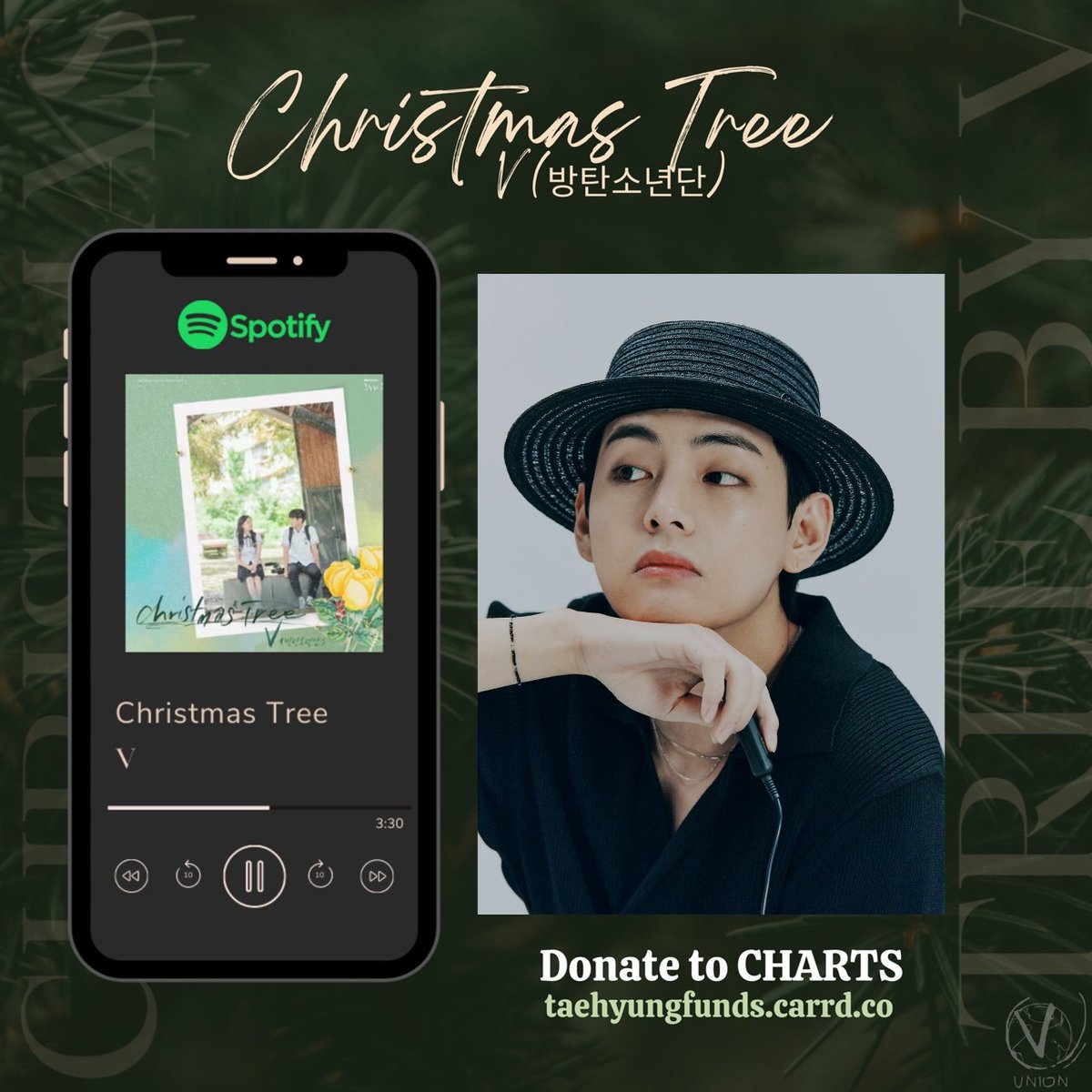 .@MnetMAMA: Best OST Nominee ‘Christmas Tree’ by V was “The First OST that charted on the Billboard 100”