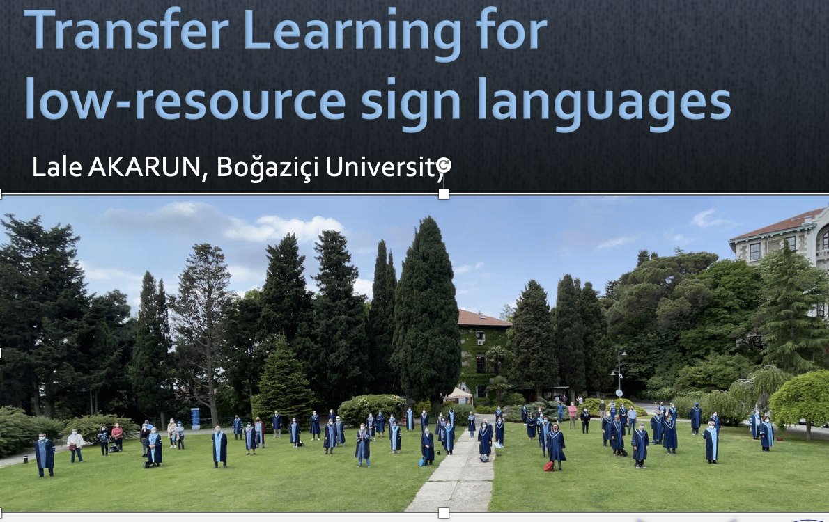 Bugün ECCV Sign Language Understanding Workshop'ta konuşmacı olduğum için 445. nöbete katılamadım: