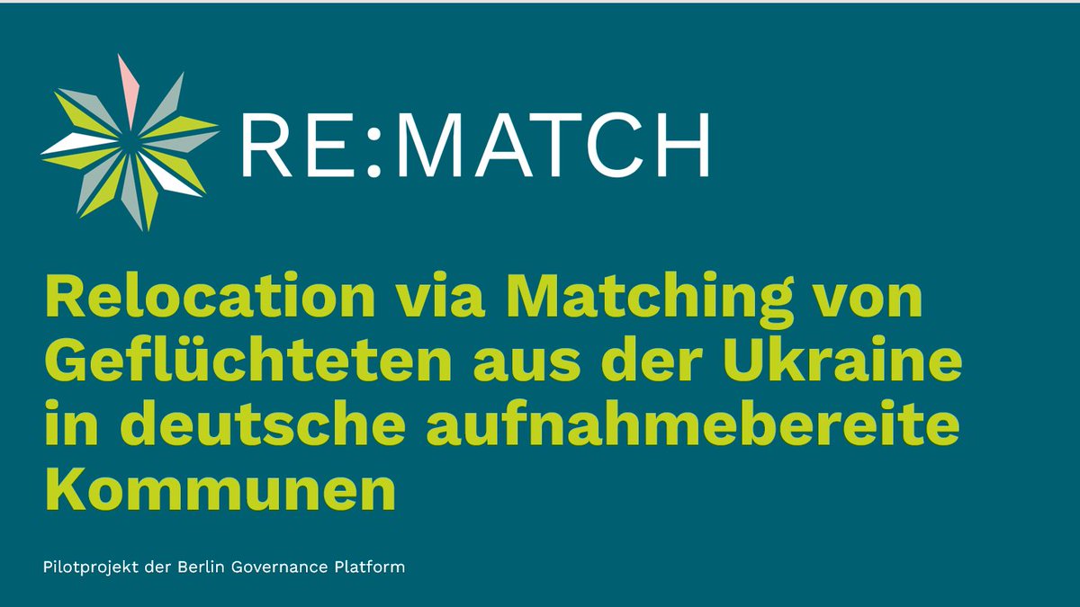 Re:Match Projekt der Berlin Governance Platform tweet media