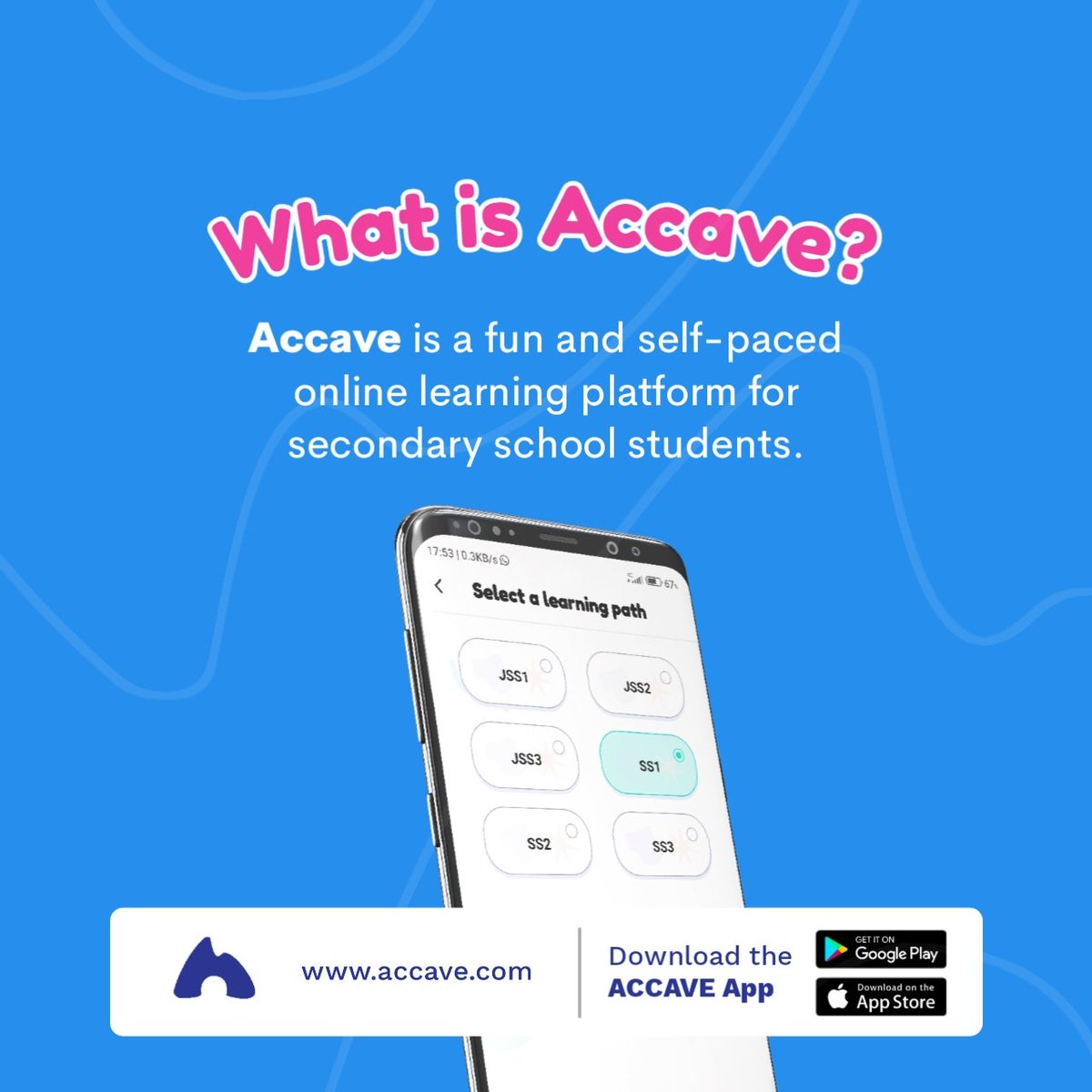 AccaveApp's tweet photo. Enhance your potential with @AccaveApp. #Accave makes learning engaging & effective, so that you are ready to achieve your goals. Learn English, Maths, Government and other subjects on Accave.
Download Accave from Google Playstore:https://t.co/7X7lyf2uP8 https://t.co/oe4s5LJZ0y