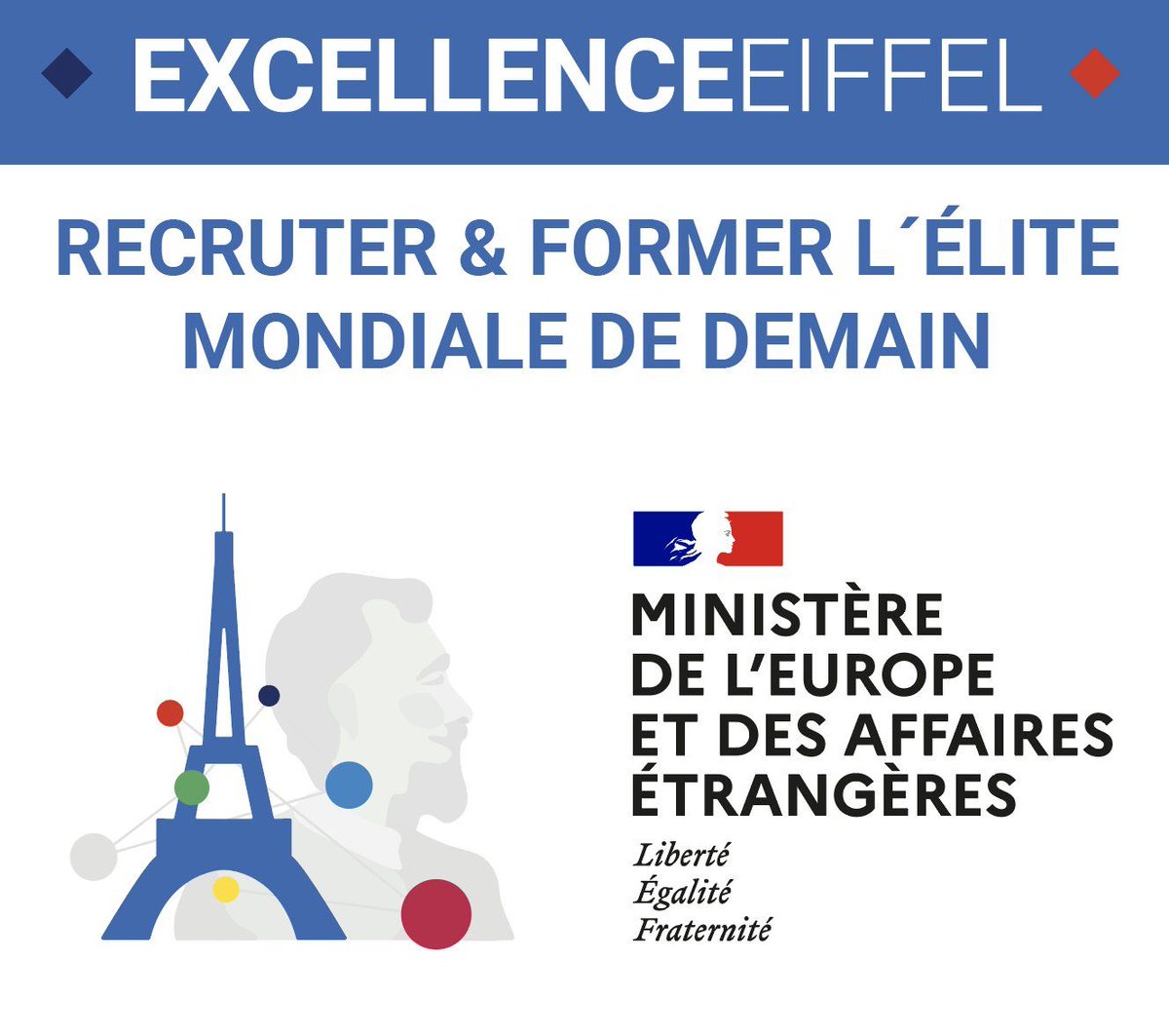 📣 L'appel à candidatures du programme de bourses Eiffel 2023 est ouvert ! 👉 Les dossiers portés par les établissements français peuvent être déposés jusqu’au 10 janvier 2023 inclus. Plus de détails ➡️ bit.ly/3eXv9EK