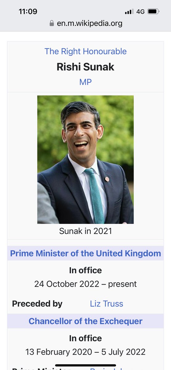 Does <a href="/Wikipedia/">Wikipedia</a> know something we don’t? Bit premature 🙄🤣 <a href="/ChrisMasonBBC/">Chris Mason</a> <a href="/Peston/">Robert Peston</a>