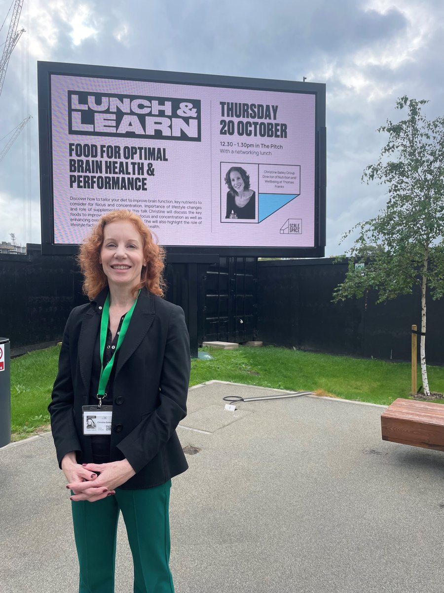 It was such a pleasure to host Christine Bailey at our Lunch &amp; Learn event on Brain Perfomance &amp; Mental Health. Thank you, Christine and Thomas Franks for your contribution to our community. <a href="/AdvNut/">Christine Bailey</a> @Thomas_Franks_ #brainboost #performancenutrition #lunchandlearn #WCID